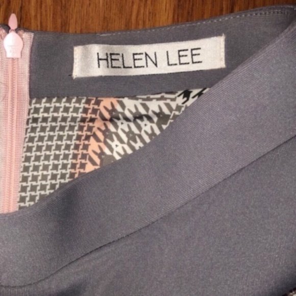 🐇HELEN LEE🐇RABBIT HOUNDSTOOTH LONG TRUMPET SKIRT - Picture 7 of 7